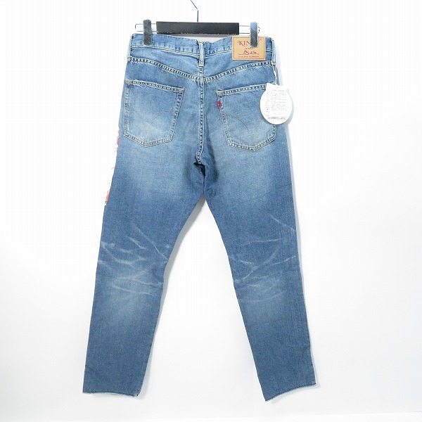 実際に弊社で買取させて頂いた【未使用】HYSTERIC GLAMOUR/ヒステリックグラマー プリント ダメージ加工 デニムパンツ 02192AP09/28の画像 1枚目