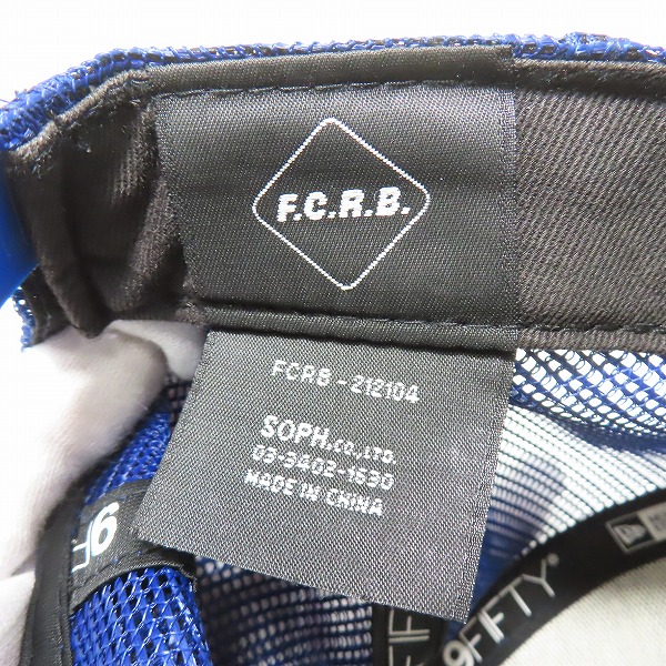 実際に弊社で買取させて頂いたF.C. Real Bristol×NEW ERA/エフシー レアルブリストル×ニューエラ ドジャース 刺繍ロゴキャップ FCRB-212104の画像 6枚目