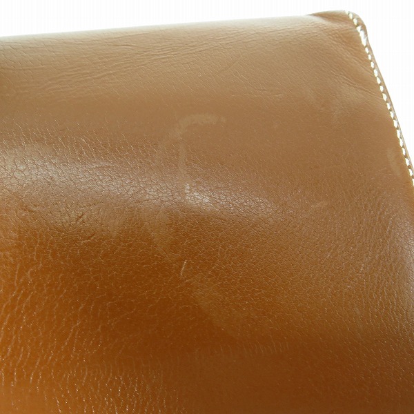 実際に弊社で買取させて頂いたHERMES/エルメス レザー  二つ折り 財布 ウォレット/キャメルの画像 9枚目
