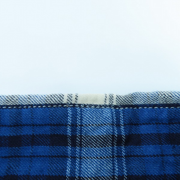 実際に弊社で買取させて頂いたM×Marbles/エム×マーブルス THANK YOU FRIENDS チェック柄 ウエスタンシャツ MSH-A17MM02 /Sの画像 3枚目