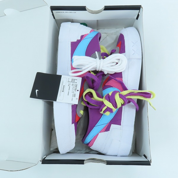 実際に弊社で買取させて頂いたNIKE×KAWS×SACAI/ナイキ×カウズ×サカイ BLAZER LOW/ブレーザーロー パープルダスク DM7901-500/28の画像 7枚目