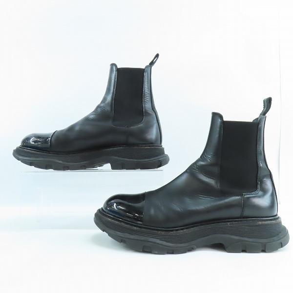 実際に弊社で買取させて頂いたALEXANDER McQUEEN/アレキサンダーマックイーン Tread Chelsea Boots/サイドゴアブーツ 610814/44の画像 3枚目