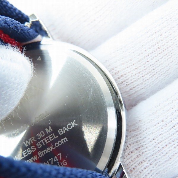 実際に弊社で買取させて頂いた(1)TIMEX/タイメックス ウィークエンダー セントラルパーク クオーツ 腕時計 T2N747の画像 4枚目