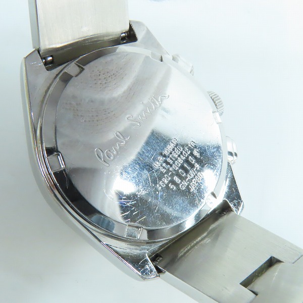 実際に弊社で買取させて頂いたPaul Smith/ポールスミス クロノグラフ 腕時計 F520-T008402の画像 4枚目