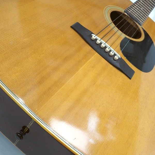 実際に弊社で買取させて頂いた★【難有り】Morris/モーリス FD-15 アコースティックギター/アコギ 1973年 日本製 ソフトケース付の画像 6枚目