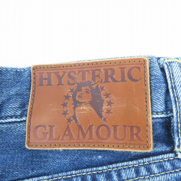 実際に弊社で買取させて頂いたHYSTERIC GLAMOUR/ヒステリックグラマー RSM加工 ストレート デニムパンツ 0241AP10/32の画像 6枚目