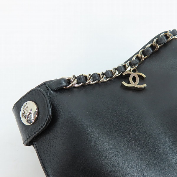 実際に弊社で買取させて頂いたCHANEL/シャネル ココマーク ショートブーツ チェーン/38Cの画像 7枚目