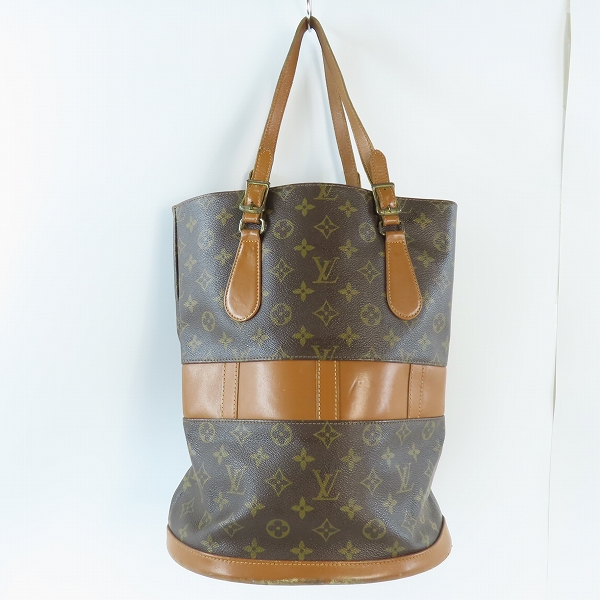 実際に弊社で買取させて頂いたLOUIS VUITTON/ルイヴィトン モノグラム バケットGM USA アメリカ製 バケツ型 ポーチ付き ハンドバッグ T42236の画像 1枚目
