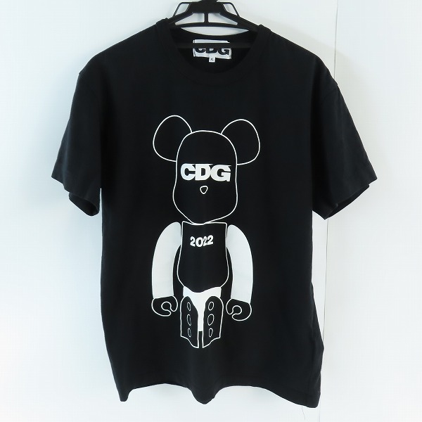 実際に弊社で買取させて頂いたCOMME des GARCONS/コムデギャルソン CDG MEDICOM TOY BE@RBRICKプリント半袖Tシャツ ブラック SI-T004/AD2022/XL