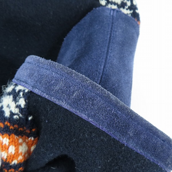 実際に弊社で買取させて頂いたJUNYA WATANABE MAN/ジュンヤワタナベマン スエード切り替え ダッフルコート AD2011 WH-C016/Sの画像 6枚目