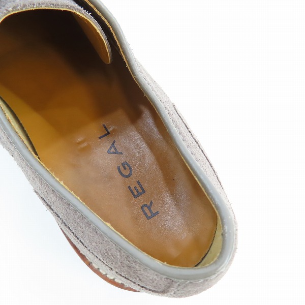 実際に弊社で買取させて頂いたREGAL/リーガル スエード レザー Uチップ ドレスシューズ NC18G 71RR/25.5の画像 4枚目