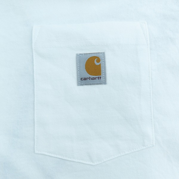 実際に弊社で買取させて頂いたCarhartt/カーハート 半袖Tシャツ ロゴワンポイントポケット K87-WHT /Sの画像 3枚目