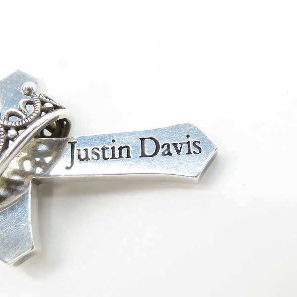 実際に弊社で買取させて頂いた【ギャラ付き】Justin Davis/ジャスティンデイビス Cross With Crown/クロスウィズクラウン ペンダント SPJ122-1の画像 7枚目