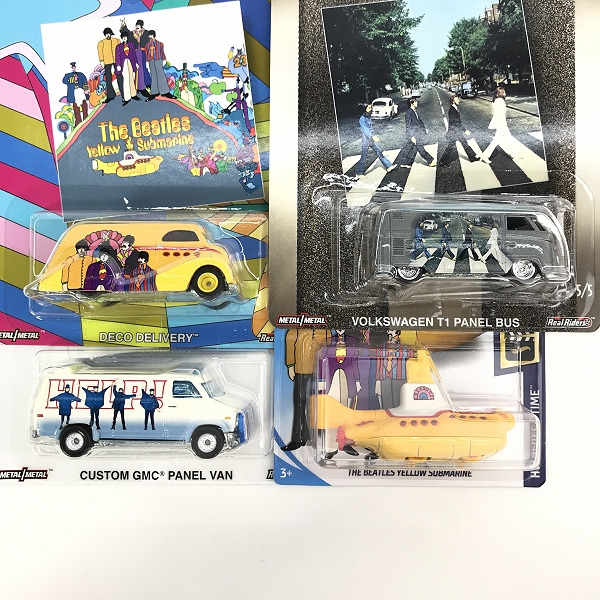 実際に弊社で買取させて頂いた【未開封】Hot Wheels/ホットウィール THE BEATLE/ビートルズ VOLKSWAGEN T1 PANEL BUS/ECO DELIVERY 他 4点セットの画像 2枚目