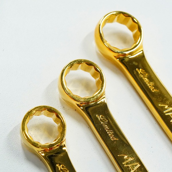 実際に弊社で買取させて頂いたMac Tools/マックツールズ 1993 Limited Edition 24K Gold Plated コンビネーションレンチ セットの画像 6枚目