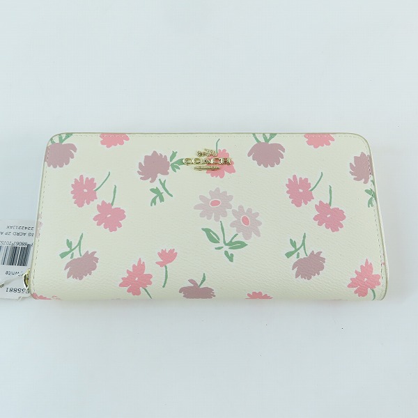 実際に弊社で買取させて頂いた【未使用】COACH/コーチ デイジーフィールドプリント 長財布 F55881 