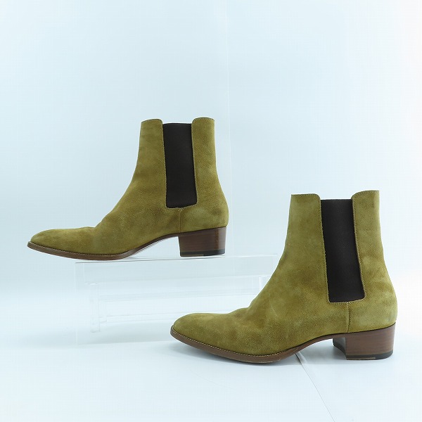 実際に弊社で買取させて頂いたSAINT LAURENT PARIS/サンローラン パリ サイドゴア/チェルシーブーツ スウェード 592017/42の画像 3枚目