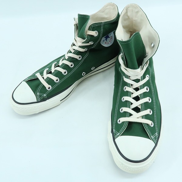実際に弊社で買取させて頂いたCONVERSE/コンバース 日本製 ALL STAR/オールスター ハイカットスニーカー グリーン 3MH01/10.5