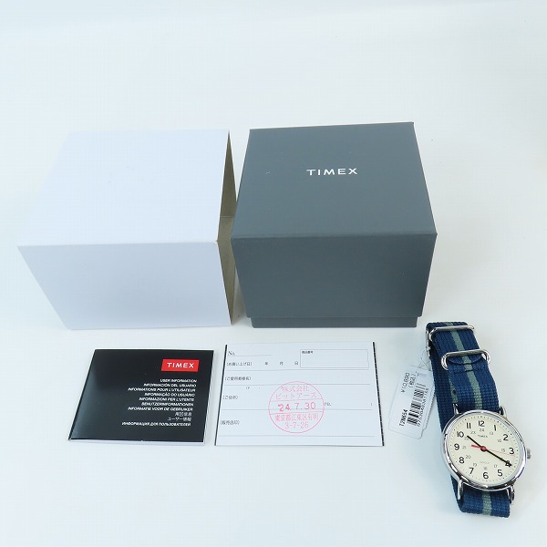 実際に弊社で買取させて頂いた(2)TIMEX/タイメックス ウィークエンダー セントラルパーク クォーツ 腕時計/ウォッチ T2N654の画像 5枚目