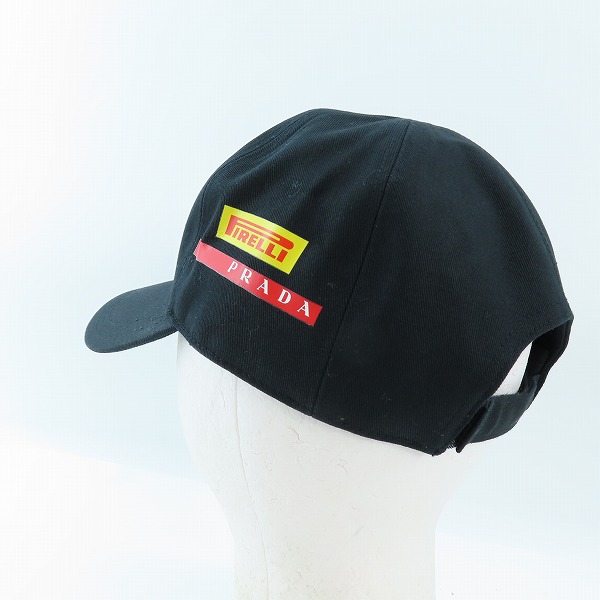 実際に弊社で買取させて頂いたPRADA/プラダ LUNA ROSSA/ルナロッサ ベースボールキャップ/帽子 XXSの画像 3枚目