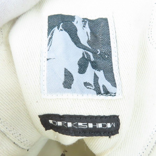 実際に弊社で買取させて頂いたRick Owens DRKSHDW/リックオウエンス ダークシャドウ ABSTRACT SNEAK BLK PEARL MILK MILK DU02C5840/42 の画像 5枚目