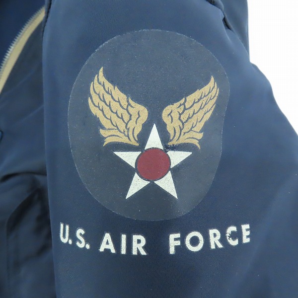 実際に弊社で買取させて頂いたNew Manual×Buzz Rickson's/ニューマニュアル×バズリクソンズ #009 TYPE L-2A フライト ジャケット BZ-YY-0002/46の画像 4枚目