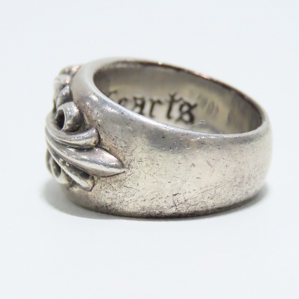 実際に弊社で買取させて頂いたCHROME HEARTS/クロムハーツ フローラルクロス リング ピンクサファイア/14号の画像 3枚目