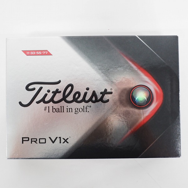 実際に弊社で買取させて頂いた【未使用】Titleist/タイトリスト PRO V1x ゴルフボール ホワイト 1ダースの画像 2枚目