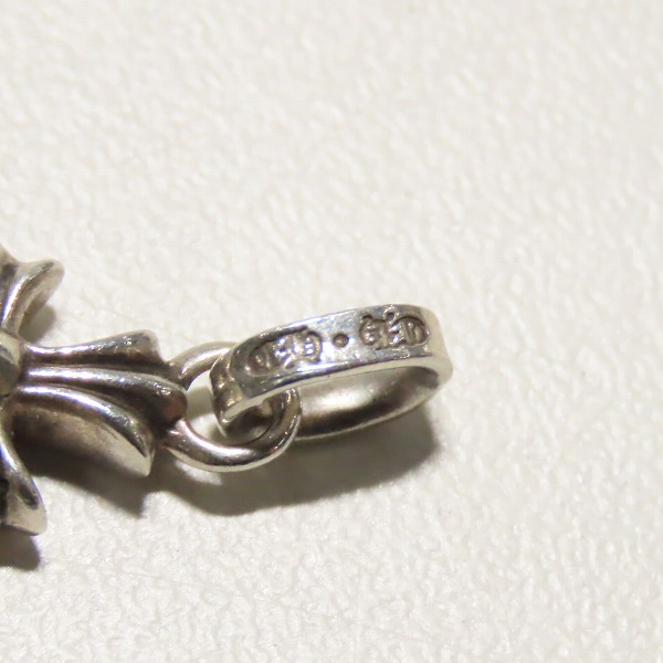 実際に弊社で買取させて頂いたCHROME HEARTS/クロムハーツ CRS BBYFAT SAPH/CHクロスベビーファット チャームｗ/ピンクサファイアの画像 5枚目