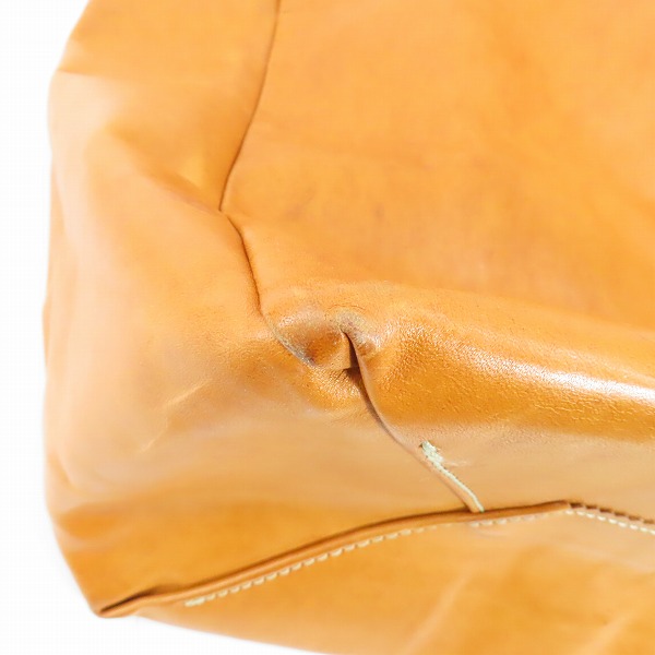 実際に弊社で買取させて頂いたBEAMS PLUS/ビームスプラス 栃木レザー ショッピングバッグ/ハンドバッグの画像 6枚目