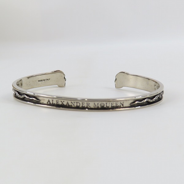 実際に弊社で買取させて頂いたALEXANDER McQUEEN/アレキサンダーマックイーン ツイン スカル スネイク バングル の画像 1枚目