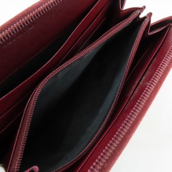 実際に弊社で買取させて頂いたPRADA/プラダ サフィアーノレザー ラウンドジップ長財布 の画像 3枚目
