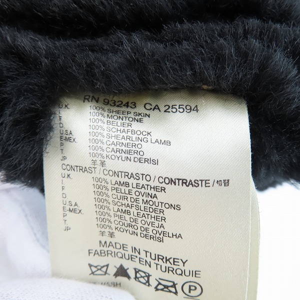 実際に弊社で買取させて頂いたDIESEL/ディーゼル 裏ボア ラムレザー/羊革 ムートンジャケット/Sの画像 3枚目