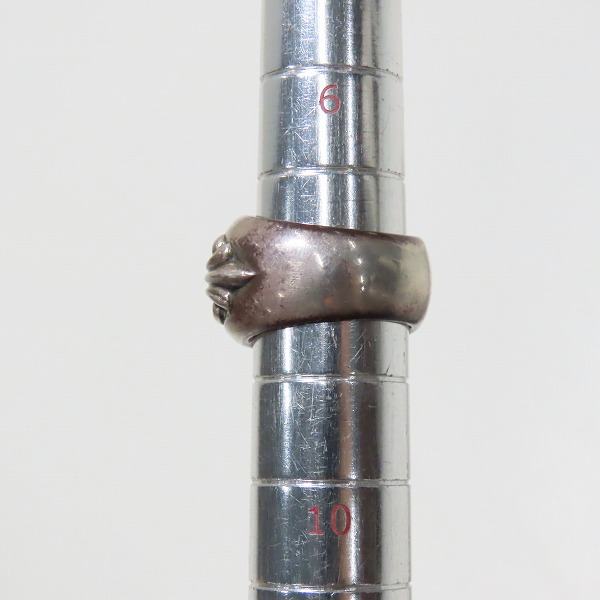 実際に弊社で買取させて頂いたCHROME HEARTS/クロムハーツ フローラルクロスリング/8号の画像 8枚目