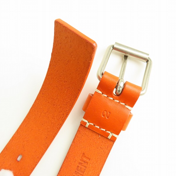 実際に弊社で買取させて頂いたATTACHMENT/アタッチメント  レザーベルト オレンジの画像 2枚目