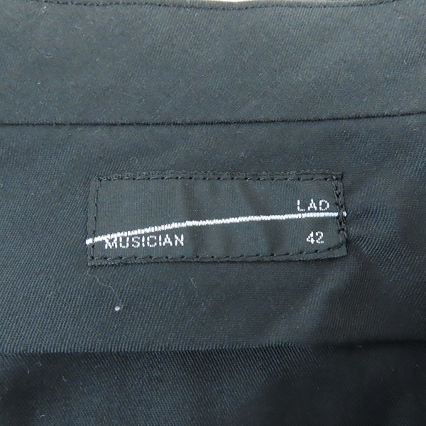 実際に弊社で買取させて頂いたLAD MUSICIAN/ラッドミュージシャン ウール 花柄 スラックスパンツ パープル系 2219-570/42の画像 3枚目