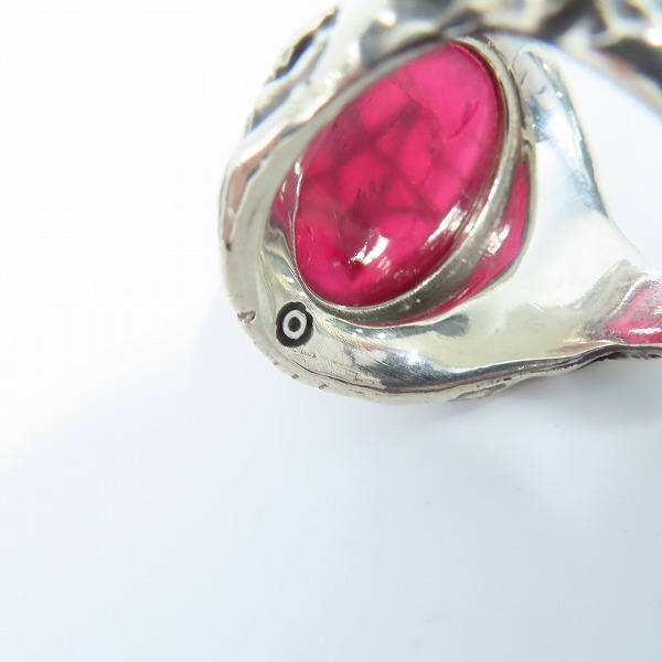 実際に弊社で買取させて頂いたALEX STREETER/アレックスストリーター 2016年限定 エンジェルハートリング リアルルビーカボション/20号の画像 6枚目