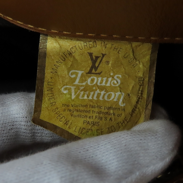 実際に弊社で買取させて頂いたLOUIS VUITTON/ルイヴィトン モノグラム バケットGM USA アメリカ製 バケツ型 ポーチ付き ハンドバッグ T42236の画像 4枚目