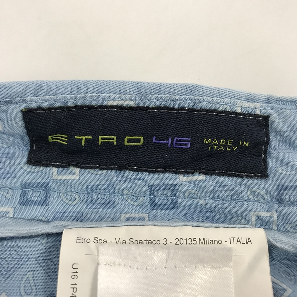 実際に弊社で買取させて頂いた【JPタグ】ETRO/エトロ チノパンツ /46の画像 2枚目