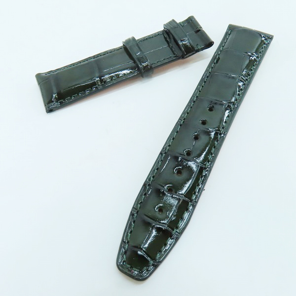 実際に弊社で買取させて頂いたIWC/インターナショナルウォッチカンパニー SANTONI/サントーニ レザー ストラップ/ベルト クロコ グリーン E14036