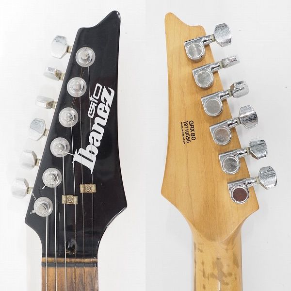 実際に弊社で買取させて頂いた【使用感有り】Ibanez/アイバニーズ GIO Series GRX80 HSH エレキギター ソフトケース付の画像 2枚目