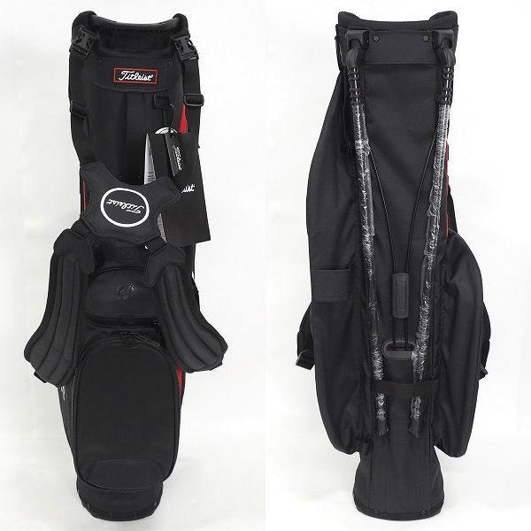 実際に弊社で買取させて頂いた【未使用】Titleist/タイトリスト New Players 4/プレーヤーズ スタンド式 4分割キャディバッグ ブラック/TB23SX4A-006の画像 2枚目