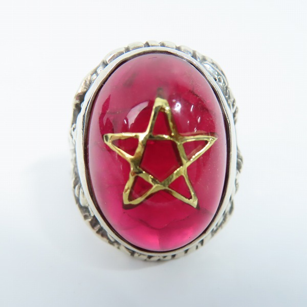 実際に弊社で買取させて頂いたALEX STREETER/アレックスストリーター 2016年限定 エンジェルハートリング リアルルビーカボション/20号の画像 1枚目