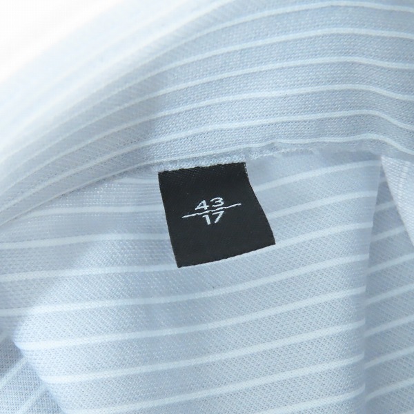実際に弊社で買取させて頂いた【未使用】EMPORIO ARMANI/エンポリオアルマーニ  長袖シャツ ストライプ 11CA9T 1132C/43の画像 3枚目
