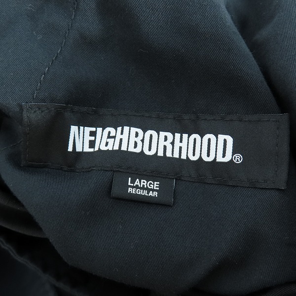 実際に弊社で買取させて頂いたNEIGHBORHOOD/ネイバーフッド 23SS WIDE CARGO PANTS 231YTNH-PTM03 ブラック Lの画像 3枚目