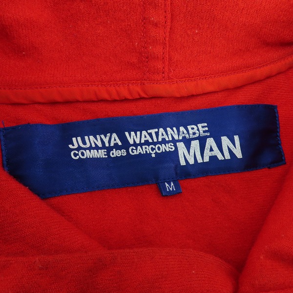 実際に弊社で買取させて頂いたJUNYA WATANABE MAN/ジュンヤワタナベマン プルオーバーパーカー AD2002 WG-B003/Mの画像 2枚目
