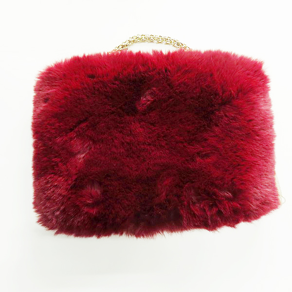 実際に弊社で買取させて頂いたJimmy Choo/ジミーチュウ CALLIE/キャリー ファー チェーン ハンドバッグ