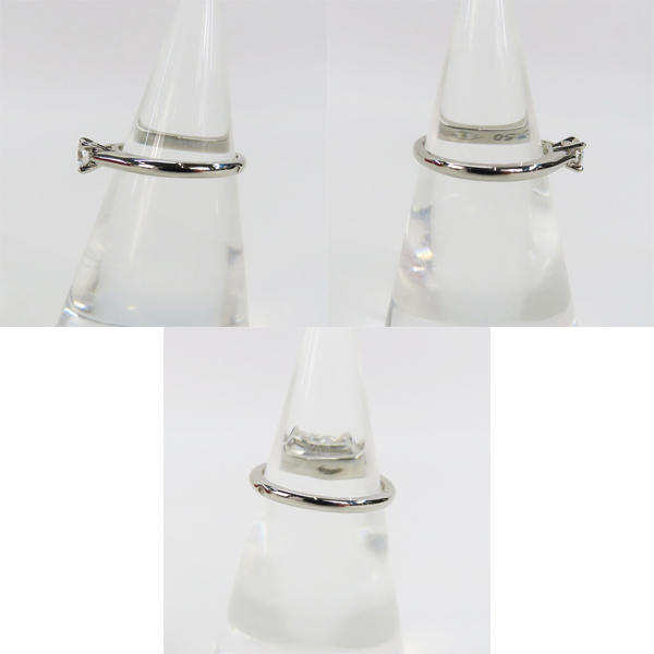 実際に弊社で買取させて頂いたCartier/カルティエ Pt950 プラチナ ソリテールリング ダイヤモンド 0.24ct KEB314/48/8号の画像 2枚目