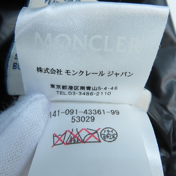 実際に弊社で買取させて頂いた【JPタグ】MONCLER/モンクレール GUI GILET/ ギュイジレ ライトダウンベスト  ブラック 410914336199 53029/2の画像 3枚目