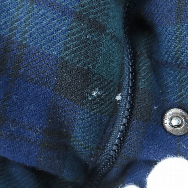 実際に弊社で買取させて頂いたJUNYA WATANABE MAN×MONCLER/ジュンヤワタナベマン×モンクレール チェック柄 ウール ダウンベスト YP-J085/Lの画像 6枚目